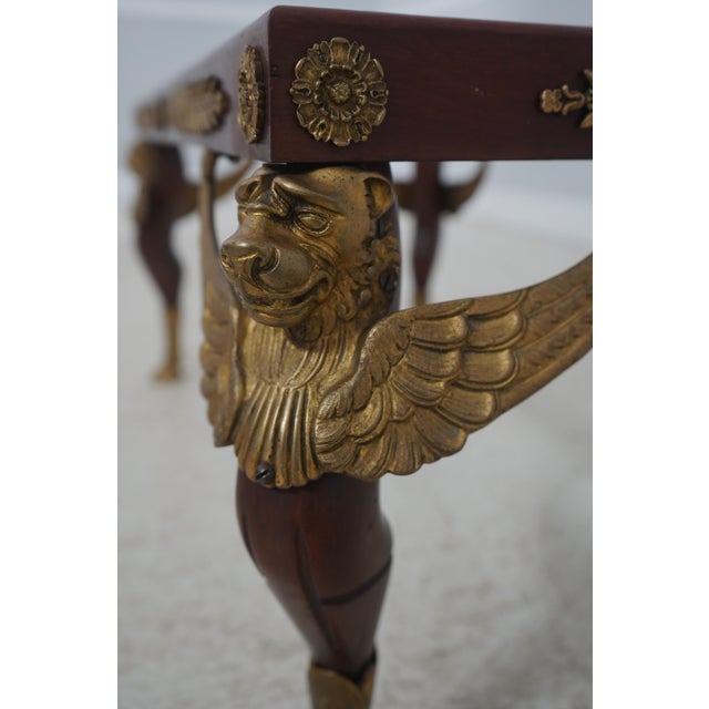 Antique French Empire Bronze Mounted Coffee Table For Sale - Image 10 of 13