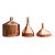Set of Three Early 20th Century English Copper Funnels For Sale