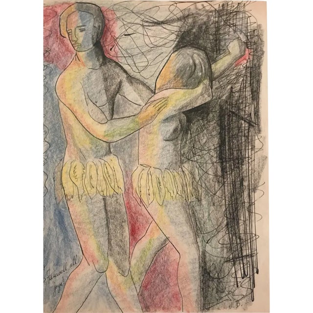 1956 Adam and Eve by James Bone For Sale