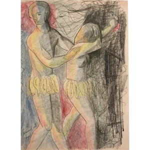 1956 Adam and Eve by James Bone