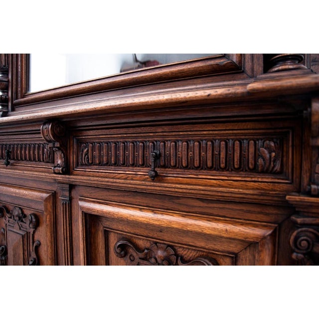 Antique French Oak Display Cabinet, 1870 For Sale - Image 10 of 11