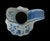 Mid 20th Century Rare Vintage Blue Gold Delvo Holland Delft Handpainted Water Pitcher Pottery Bird For Sale - Image 5 of 6