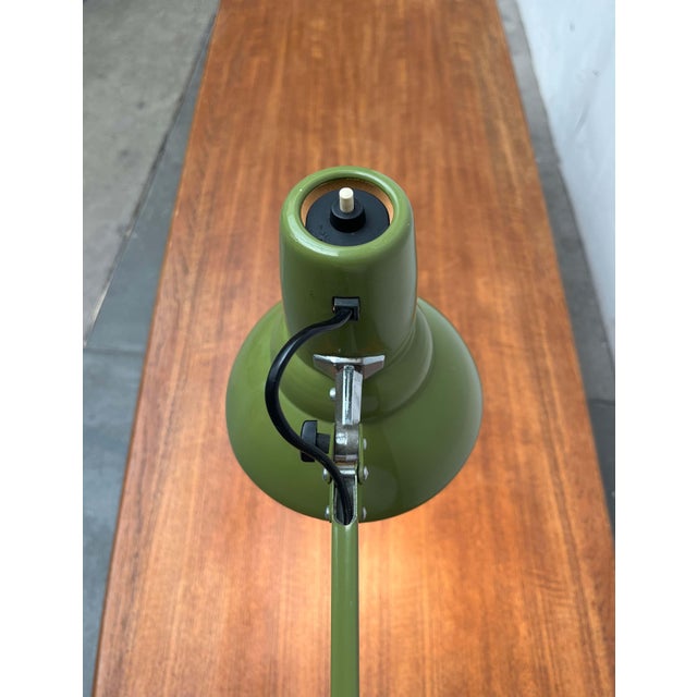 Mid-Century Modern Swedish Olive Green Desk Table Lamp from Ledu, 1960s For Sale - Image 12 of 18
