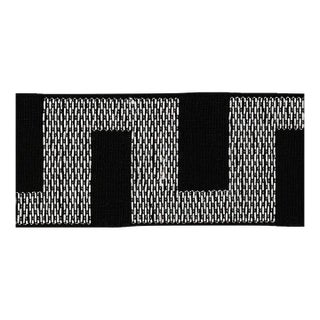 Sample - Schumacher Matrix Tape in Ivory on Black For Sale