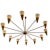 Metal Vintage Brass and Ivory Color Ceiling Lamp by Diego Mardegan For Sale - Image 7 of 10