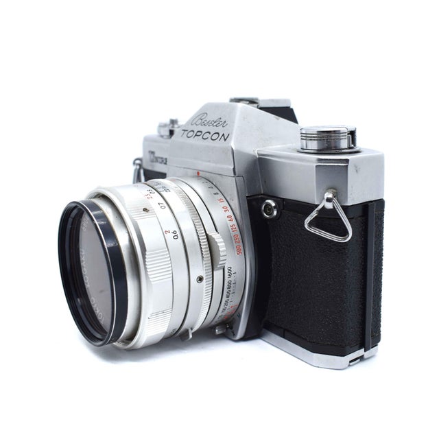 Mid 20th Century Beseler Topcon Unirex 35mm SLR Camera With 50mm F/2 Lens For Sale - Image 4 of 7