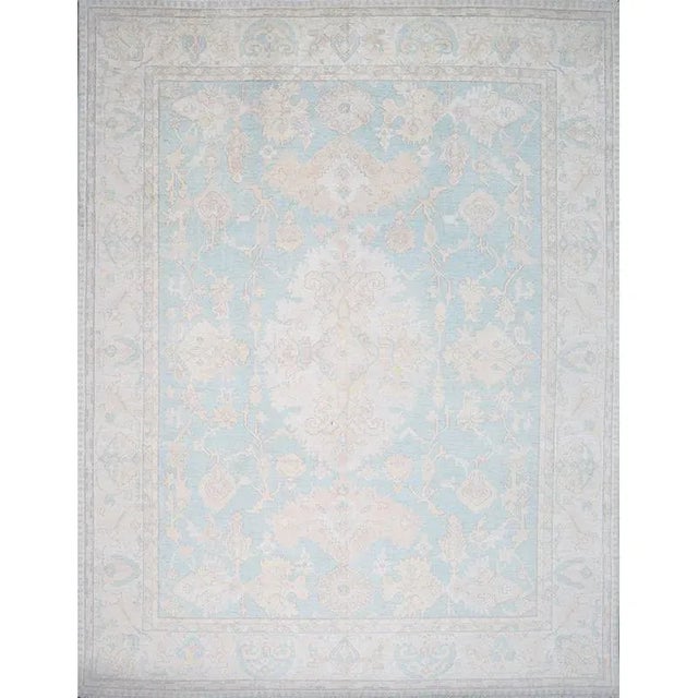 Handwoven Oushak Style Area Rug 12’1″ X 15’3″ For Sale - Image 13 of 13