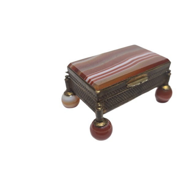 Victorian Agate Box, Great Britain, 1890s For Sale - Image 5 of 18