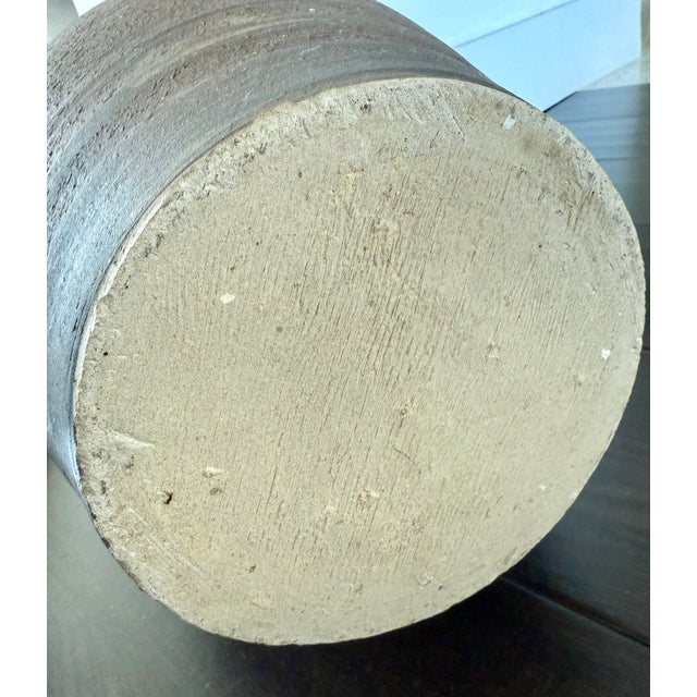 Mid Century Art Studio Sculptural Pottery Floor Vase Emerging Face Sculpture 1970s Celeste Simon For Sale - Image 12 of 12