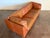 Animal Skin Vintage 1970's Cognac Leather Sofa For Sale - Image 7 of 18