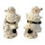 Vintage Black & White Holiday Santa Salt & Pepper Shakers, a Pair For Sale
