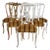 Upholstered Wood Chairs, Set of 6 For Sale