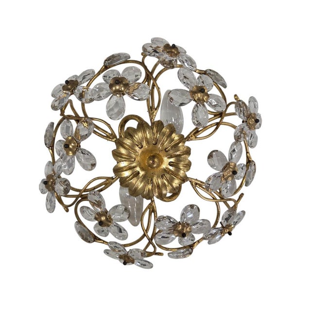 Metal Murano Glass Ceiling Light by Banci Firenze, 1960s For Sale - Image 7 of 18