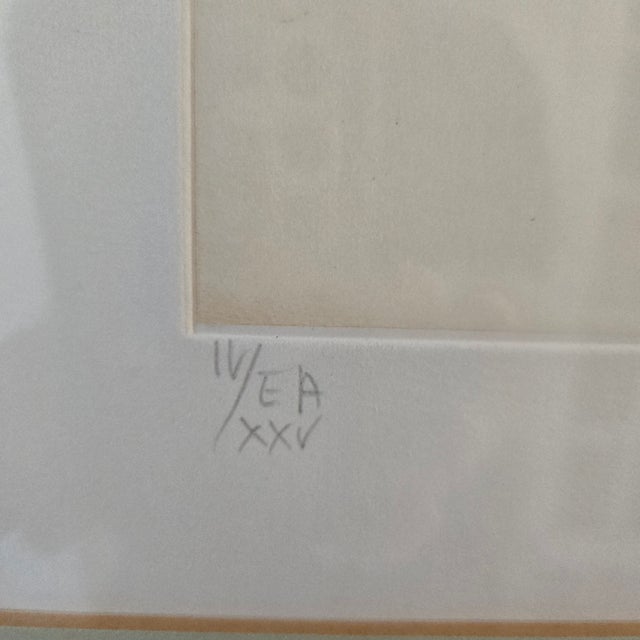 Contemporary Vintage Charlotte Reine "Le Voyageur" Artist Proof Number Iv/XXV Limited Edition Signed and Numbered For Sale - Image 3 of 15