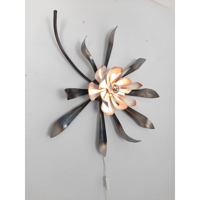 Vintage Flover Wall Light, 1970s For Sale - Image 9 of 14