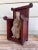 Wood Early 19th Century Carved Chinese Immortal Deity Figurine in the Red Throne Chair For Sale - Image 7 of 12