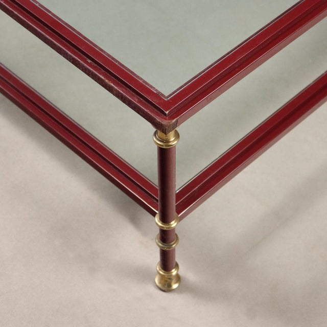 Vintage Center Table in Glass, 1980s For Sale - Image 3 of 8