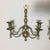 American Hollywood Regency Brass Candle Holder Wall Sconces, a Pair For Sale - Image 3 of 9