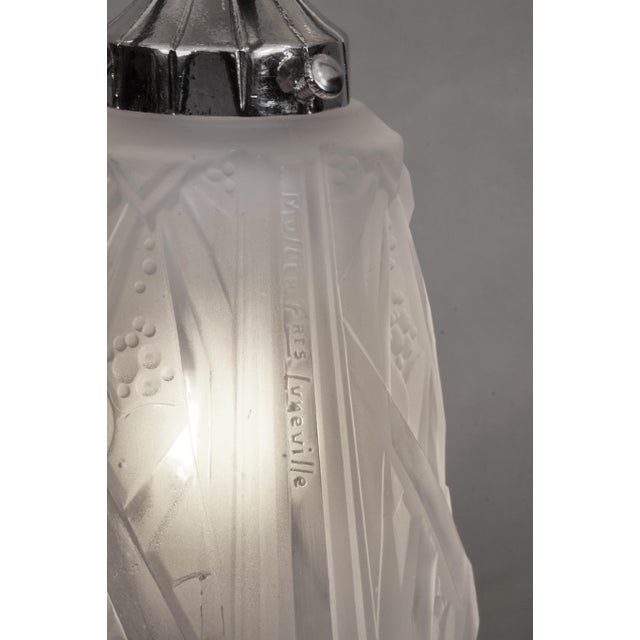 French Art Deco Mushroom Table Lamp by Muller Freres 1920s France For Sale - Image 9 of 12