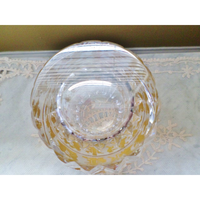 Val Saint-Lambert 1960s Val St Lambert Crystal Vase Armada Jupiter Danse De Flore For Sale - Image 4 of 6