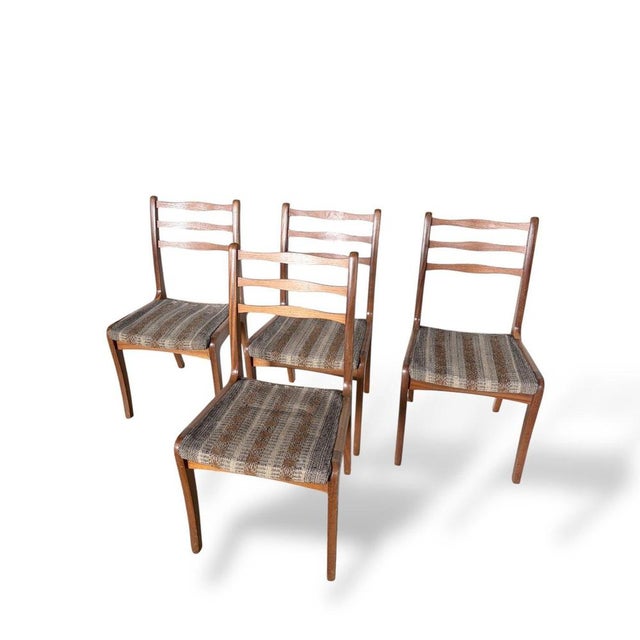 1960s Vintage Teak Dining Chairs from Nathan, 1960s, Set of 4 For Sale - Image 5 of 9
