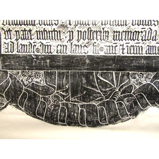 1967 St. Mary of Ashford Church Kent England Turtle Shaped Brass Rubbing For Sale In Miami - Image 6 of 7