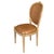 Set of Four Faux Bois Dining Chairs in Laminated Vintage Fabric For Sale - Image 4 of 4