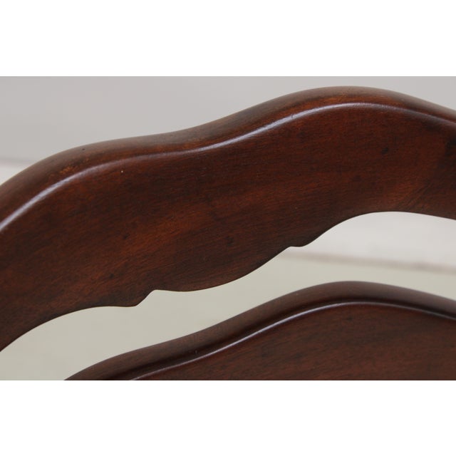 Brown Pair of Rush Seat Barrel Back Chairs For Sale - Image 8 of 16
