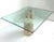 Late 20th Century Sculptural Travertine Post-Modern Question Mark Coffee Table, Beveled Glass Top For Sale In Miami - Image 6 of 10