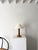 Brown 20th Century Hand Turned Table Lamp, France, 1940s For Sale - Image 8 of 8