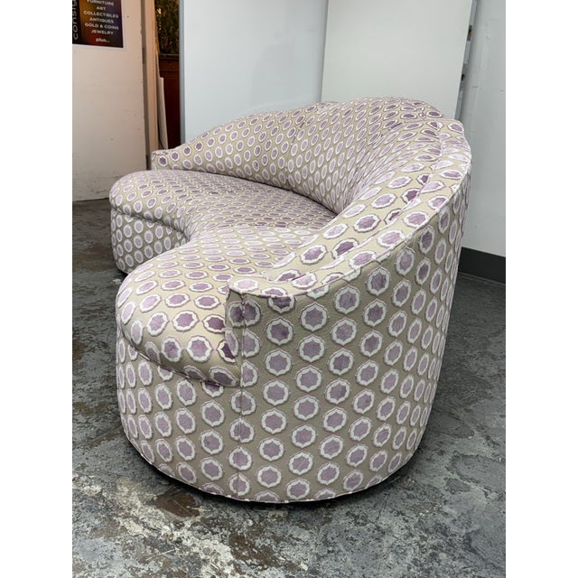 Schiaparelli Fitzgerald Serpentine Sofa + Manuel Canovas Upholstery For Sale - Image 4 of 12