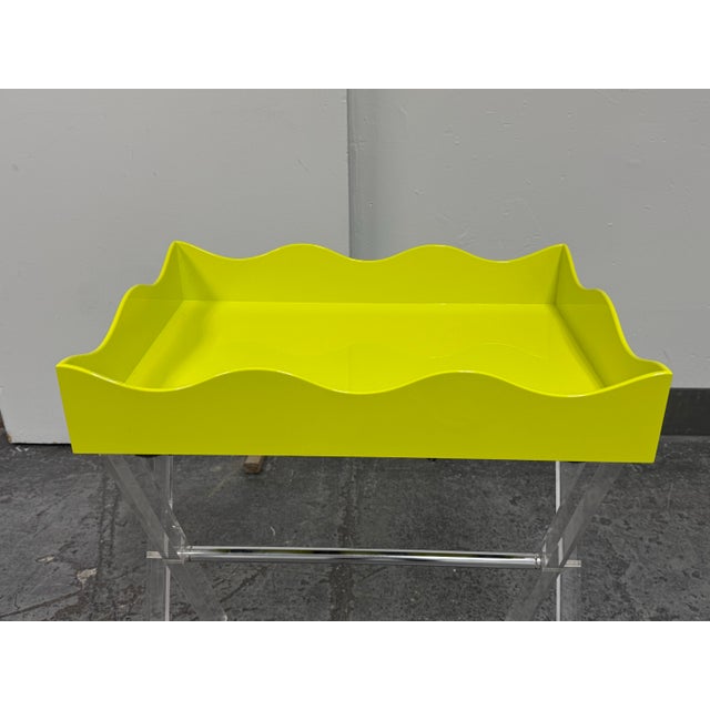 Design Plus Gallery presents the Large Belles Rives Lime Green Tray from The Lacquer Company. Designed in collaboration...