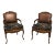 Pair French Louis XV Newly Upholstered Armchairs For Sale