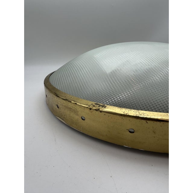 Gold Vintage Ceiling Lights from Stilnovo, 1950, Set of 4 For Sale - Image 8 of 17