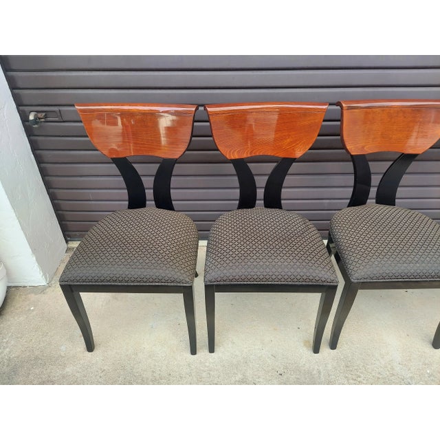 Late 20th Century Pietro Constantini for Ello Klismos Style Dining Chairs - Set of 4 For Sale In Orlando - Image 6 of 12