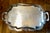 Large Ornate Silver Serving Tray With Handles 37 Inches For Sale - Image 10 of 11