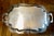 Large Ornate Silver Serving Tray With Handles For Sale - Image 10 of 11