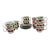 1970s Richard Ginori Cherries Pattern - 6 Cream Soup Bowls, 6 Teacups, 12 Saucers - 24 PCS For Sale