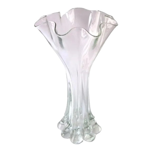Organic Modern Art Glass Vase For Sale