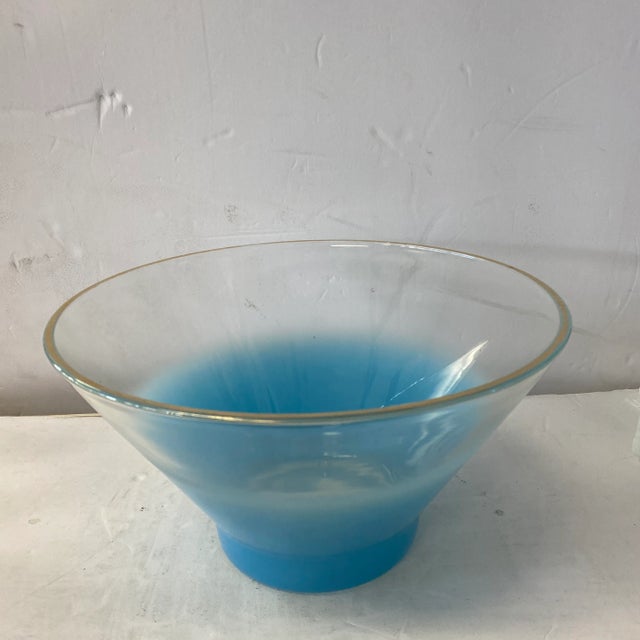 1960s 1960s Blendo Blue Salad Bowl For Sale - Image 5 of 5