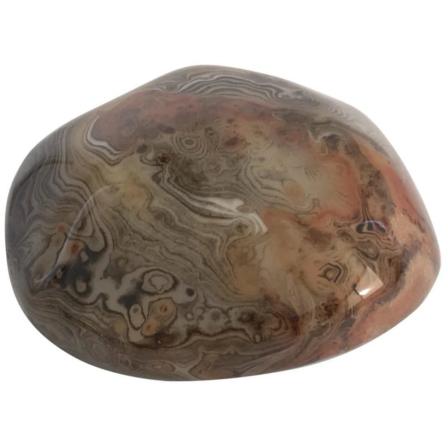 Onyx Mid 20th Century Agate Onyx Paperweight For Sale - Image 8 of 8