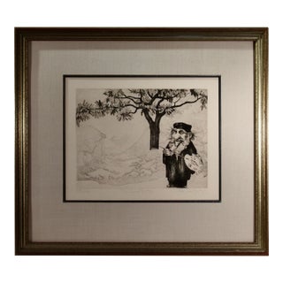 Charles Bragg The Mural Day C. 1970 Reproduction Print For Sale