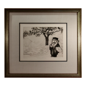 Charles Bragg The Mural Day C. 1970 Reproduction Print