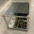 Chrome 1980s Mid-Century Modern Chrome & Brass Tiered Glass End Table For Sale - Image 8 of 13