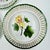 Vintage Reticulated Floral Plates With Green and Gold Trim - Set of 3 For Sale - Image 16 of 18