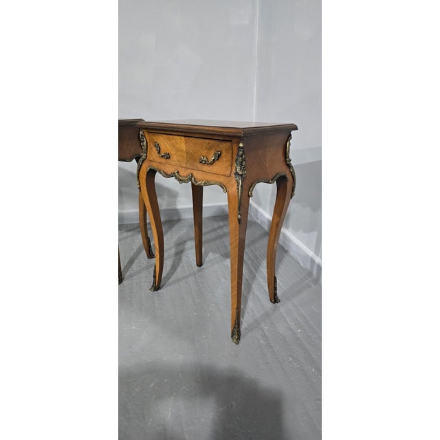 French Bedside Lamp Tables, 1920, Set of 2 For Sale - Image 3 of 14