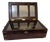 19th Century Anglo Indian Brass Strapped Rosewood Campaign Vanity Dressing Box For Sale