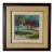 Vintage Impressionist Countryside Landscape Oil on Masonite Painting, Signed and Framed For Sale