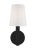 The Logan one light wall sconce features a tapered Milk White glass shade atop a slim arm set into a round backplate....