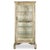 Wood Showcase on Wooden Legs with Beige Patina For Sale - Image 7 of 7